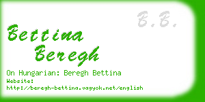 bettina beregh business card
